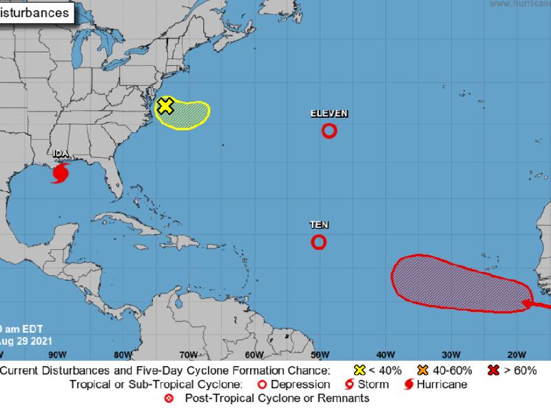 Reportan 5 sistemas en el Atlántico en esta temporada de huracanes