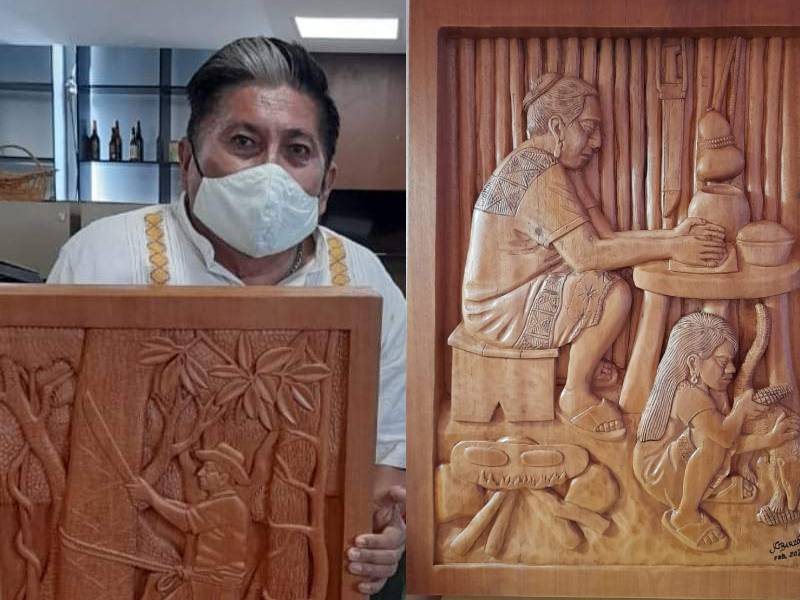 Obra de artesano maya de Felipe Carrillo Puerto trasciende y llega hasta Brasil