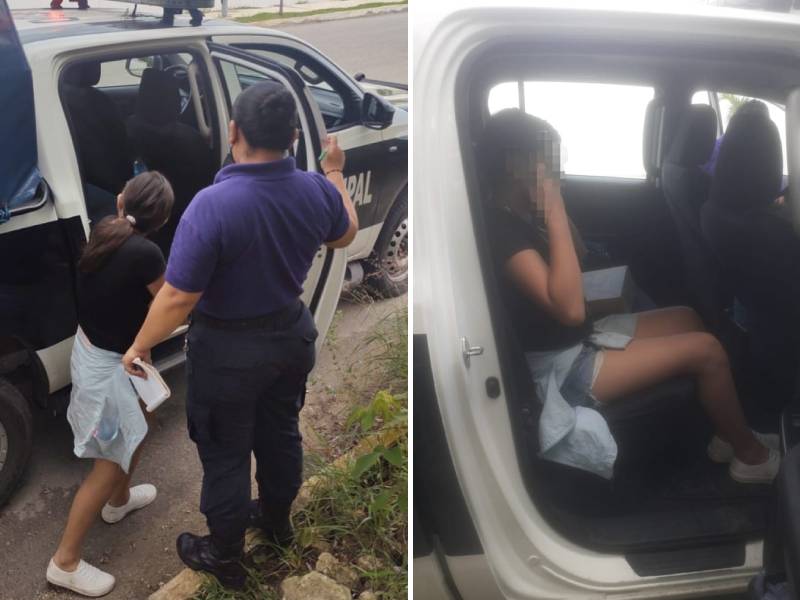 Policías ayudan a encontrar a menor extraviada en Cancún
