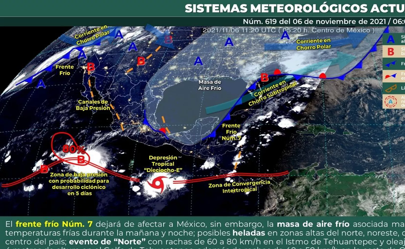 Clima para Cancún y Quintana Roo Hoy 06 de noviembre de 2021