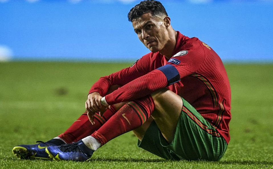 Cristiano Ronaldo en lágrimas tras la derrota de Portugal