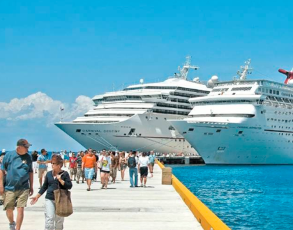 Cozumel cierra el año con más de 100 cruceros en diciembre