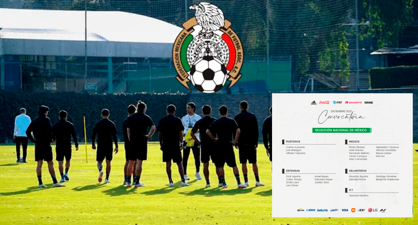 La Selección Mexicana dio a conocer la lista oficial de los convocados para el partido amistoso contra Chile el 8 de diciembre