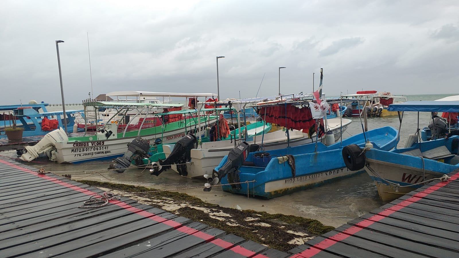 Afecta Frente Frío 19 a cooperativas pesqueras y náuticas de Puerto Juárez