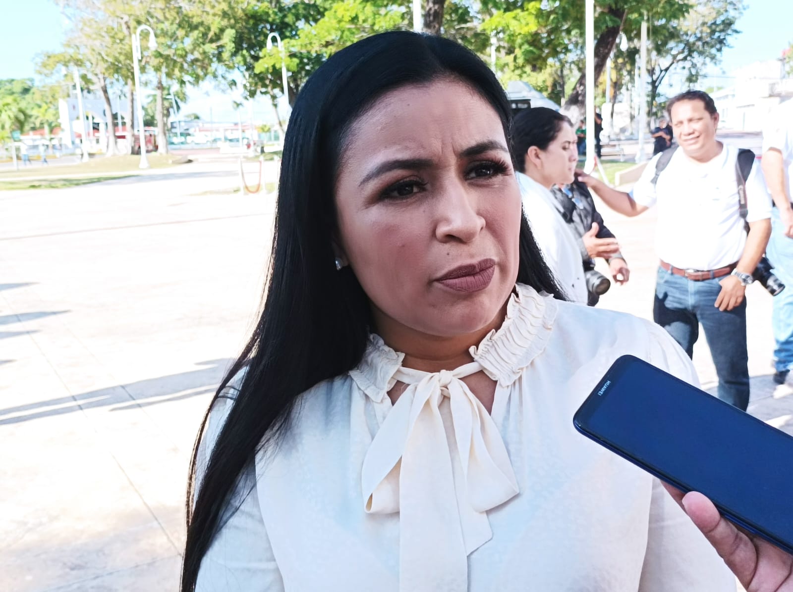 No descarta Blanca Merari afectaciones en Puerto Morelos por arribo y traslado de balastro para obras del Tren Maya